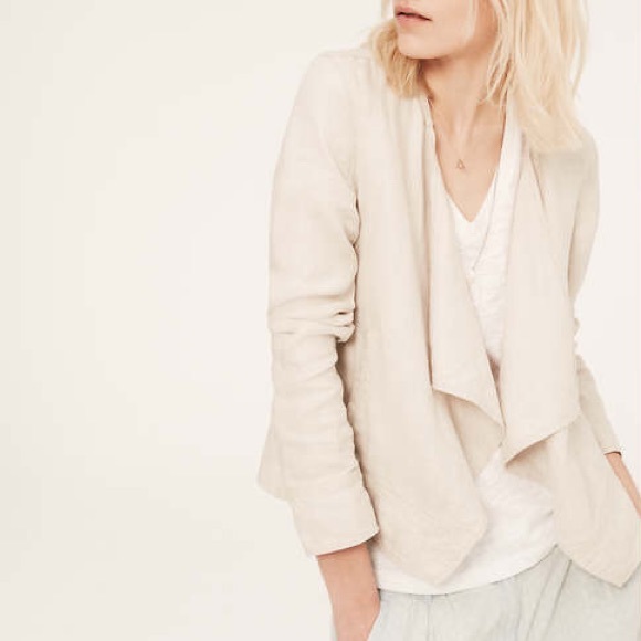 Lou & Grey Sweaters - NWOT Lou & Grey Linen blazer cardigan beige xs